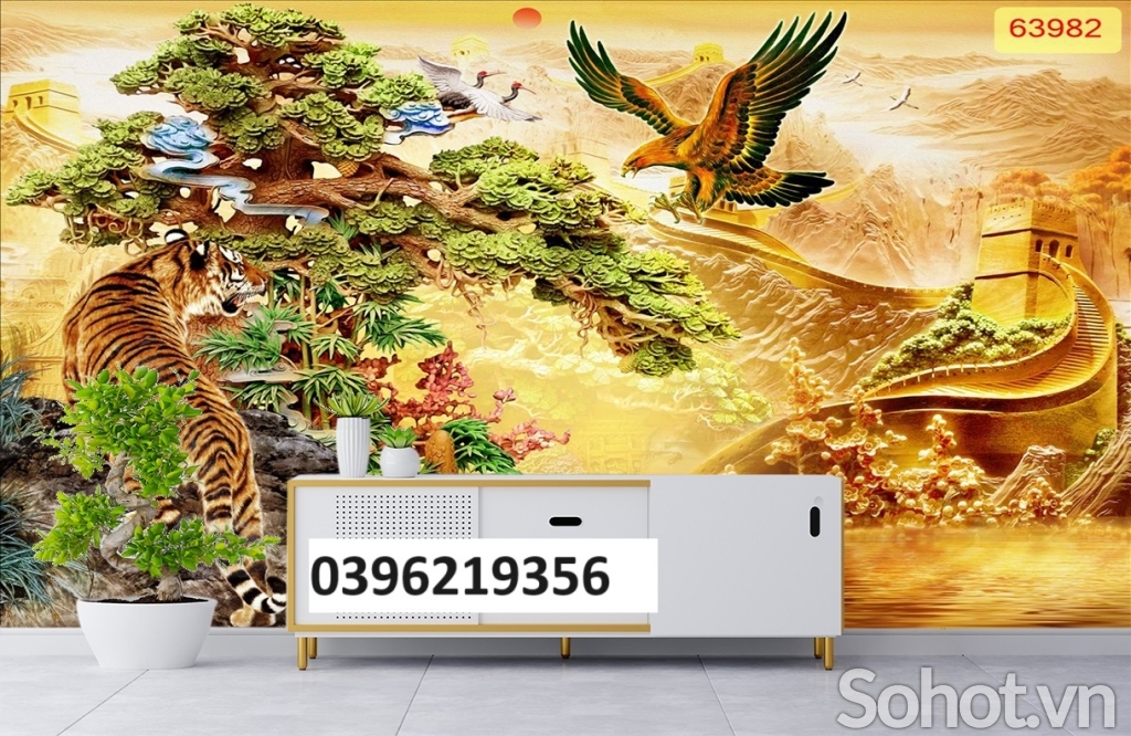 Tranh hổ đẹp 3D