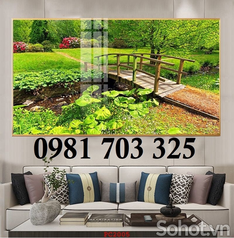 Gạch tranh phong cảnh 3D ốp tường