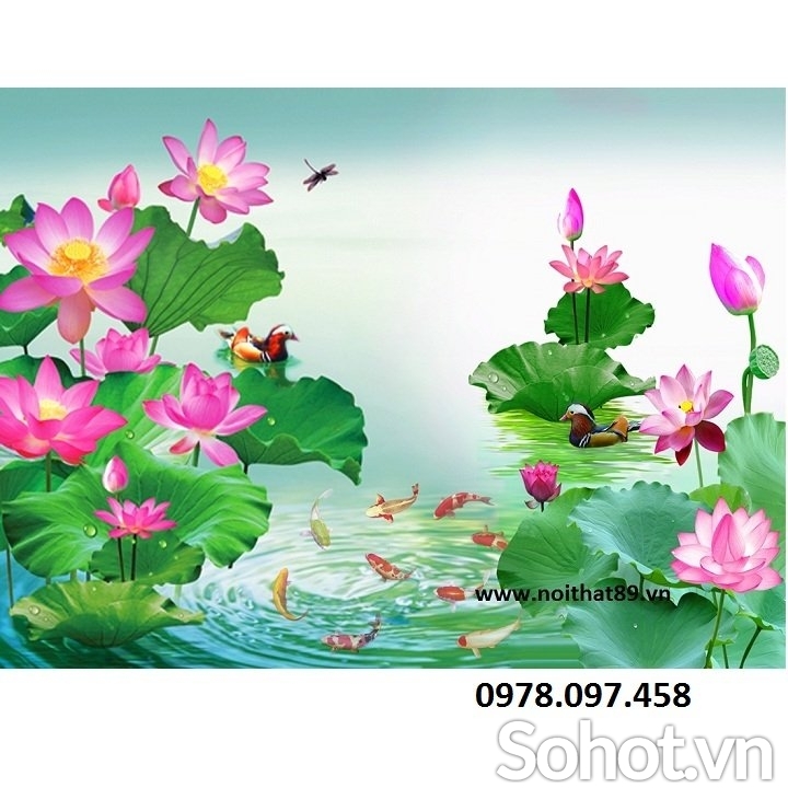 Tranh phong cảnh thiên nhiên giao hòa - tranh gạch men