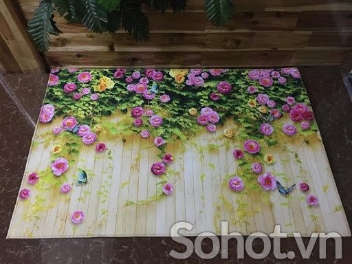 Tranh hoa hồng 3d - tranh gạch 3d hoa hồng - LCCX3