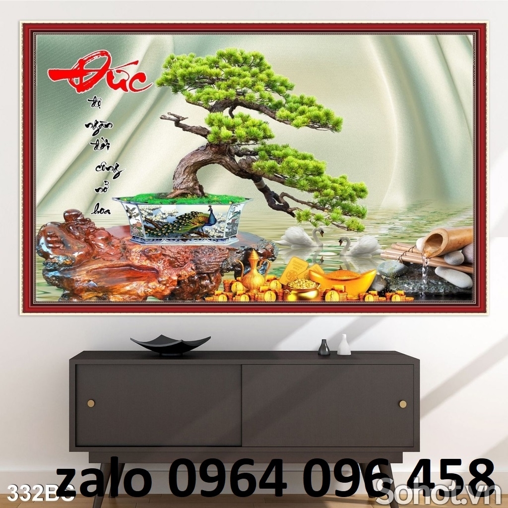 Tranh gạch 3d cây cảnh ốp tường - 7899MB