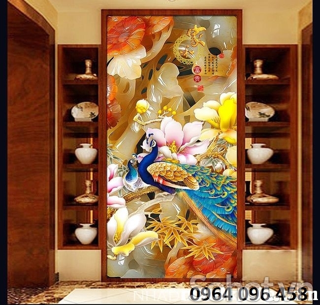 Tranh gạch 3d trang trí phòng khách - 9433CNN