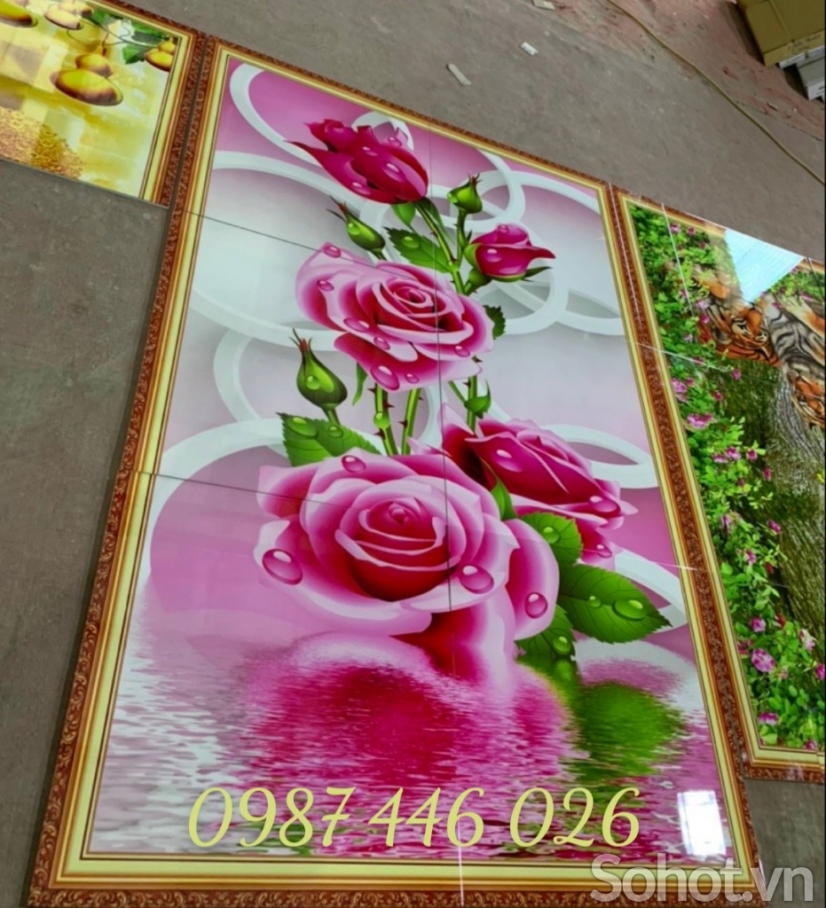Ảnh thực tế tranh gạch 3d 1