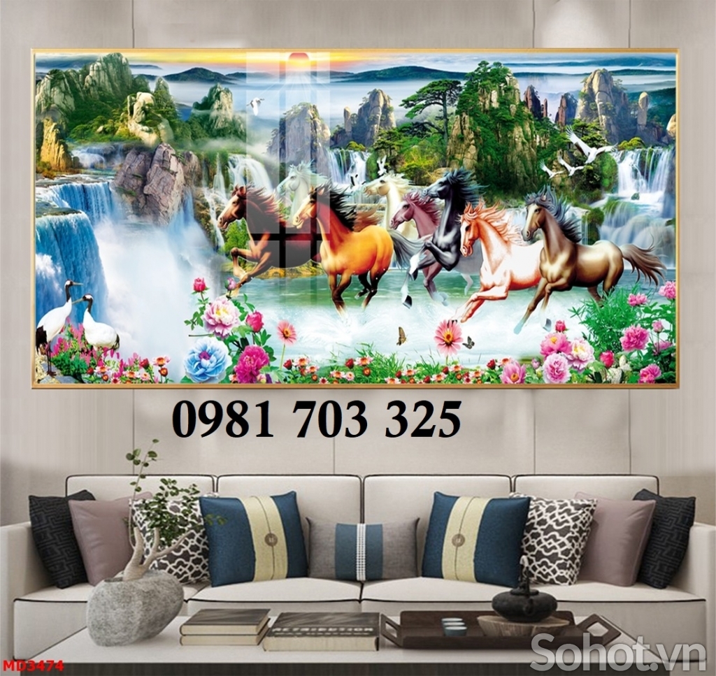 Tranh gạch bát mã