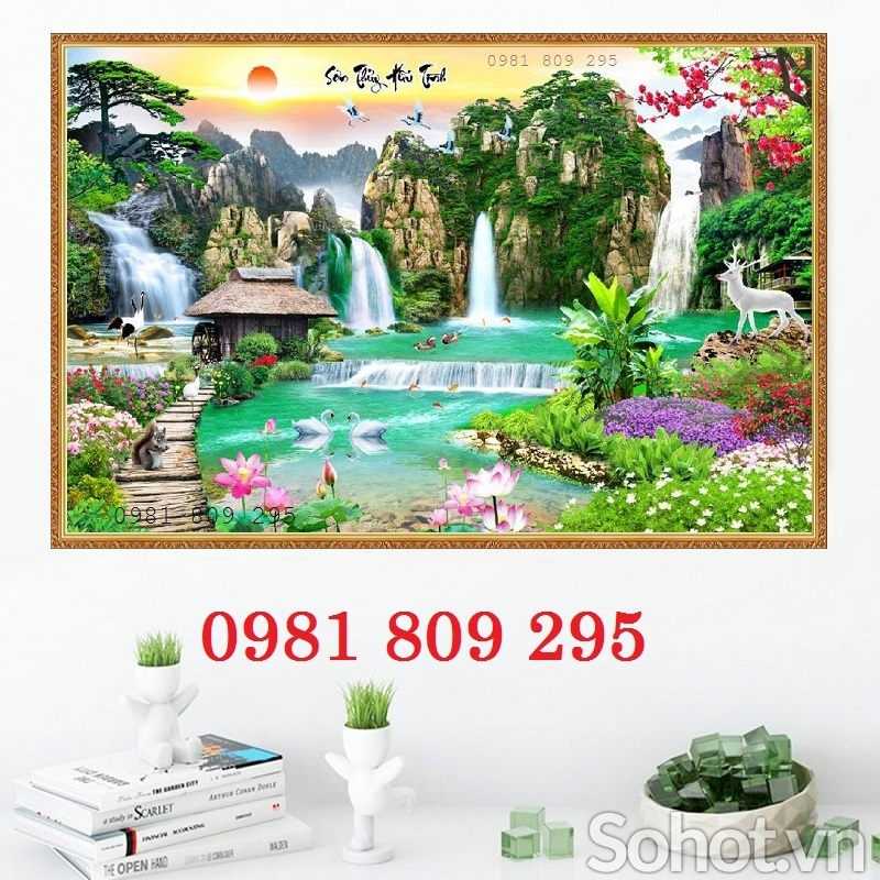 Tranh gạch 3d , tranh 3d phong cảnh