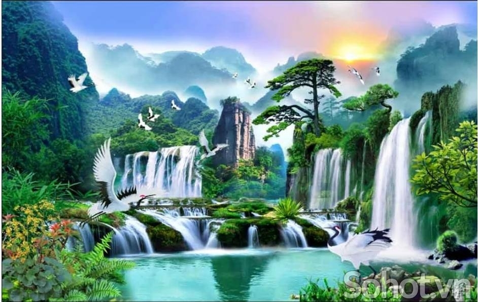 Tranh phong cảnh - tranh gạch