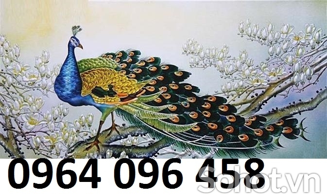 Tranh gạch 3d chim công - CX433