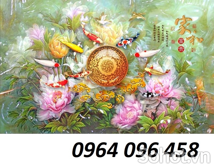 Tranh gạch 3d phòng khách đẹp - FAX11