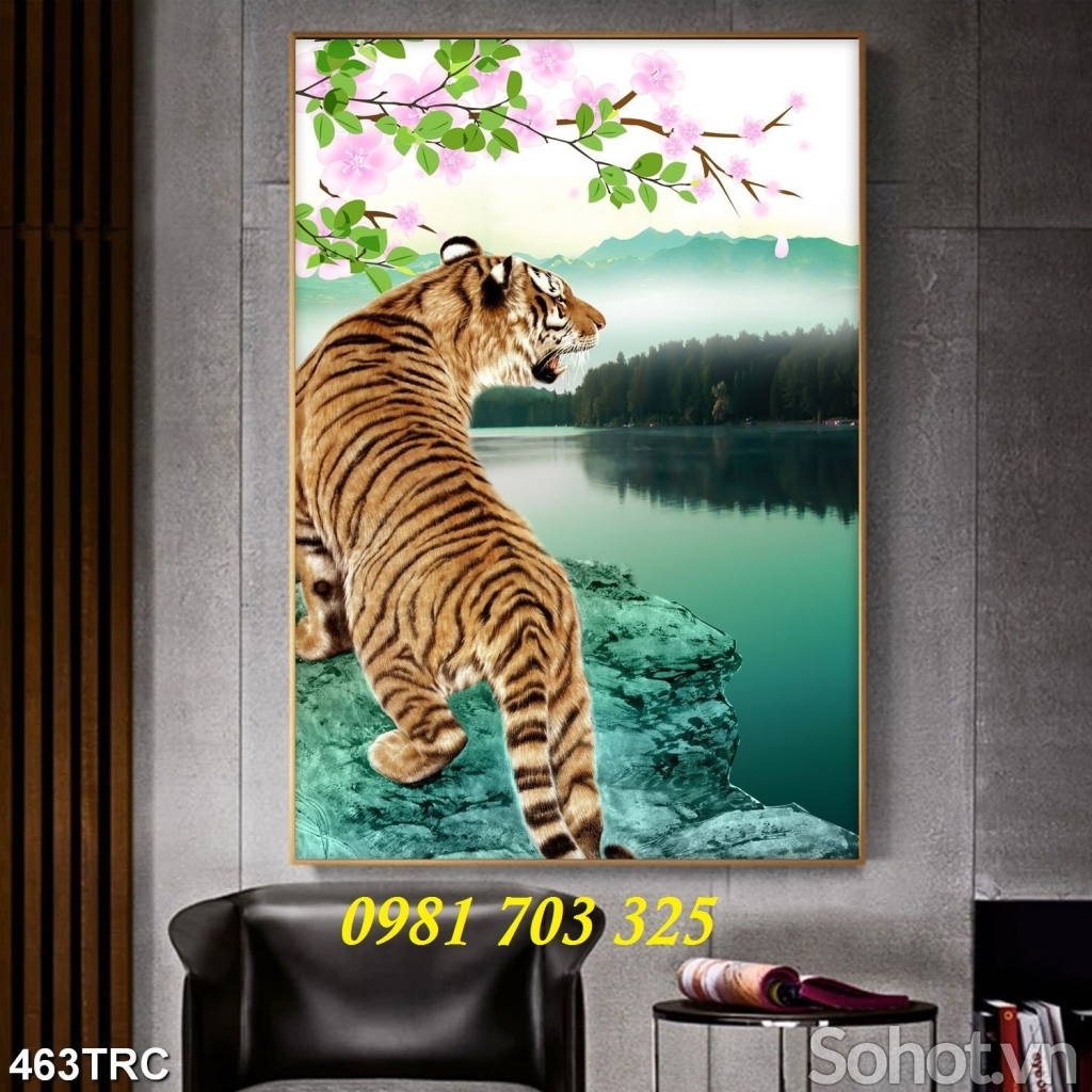 Tranh gạch 3d hổ sơn lâm