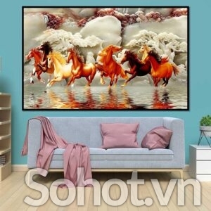 Tranh 3D - mã đáo thành công