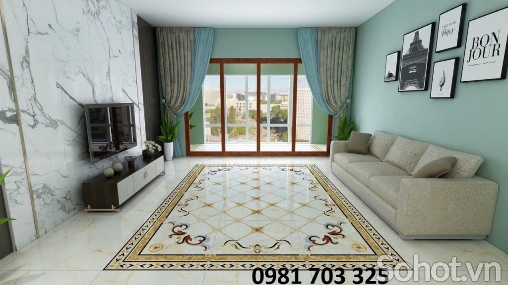 Thảm gạch đẹp cao cấp ốp lát sàn hiện đại