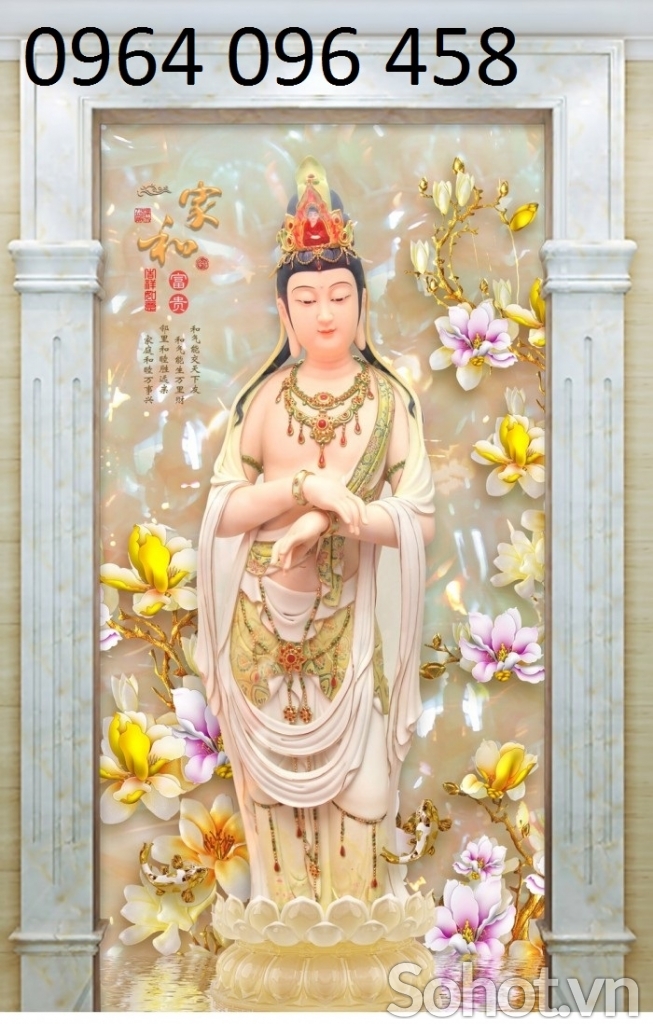 Tranh phật - tranh gạch 3d hình phật - DSNN87