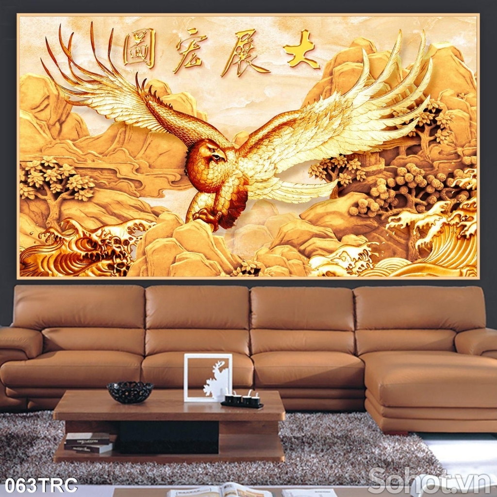 Tranh 3D- Tranh gạch rồng