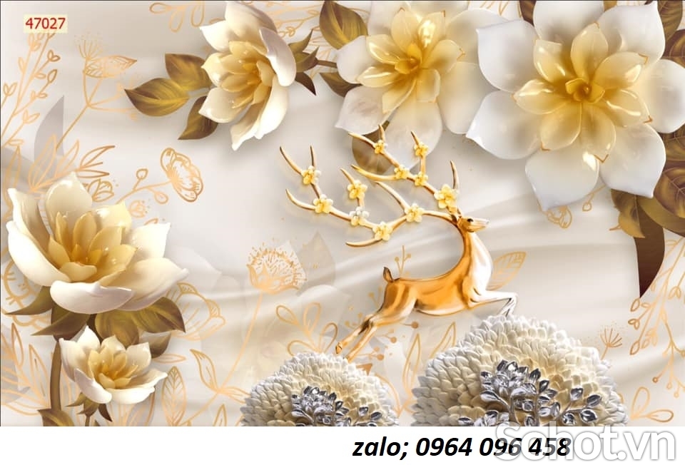 Tranh phong thủy 3d - tranh gạch 3d phong thủy - FDS66