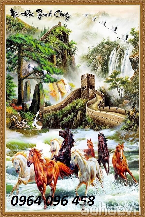 Tranh gạch 3d mã đáo thành công - XVCC5