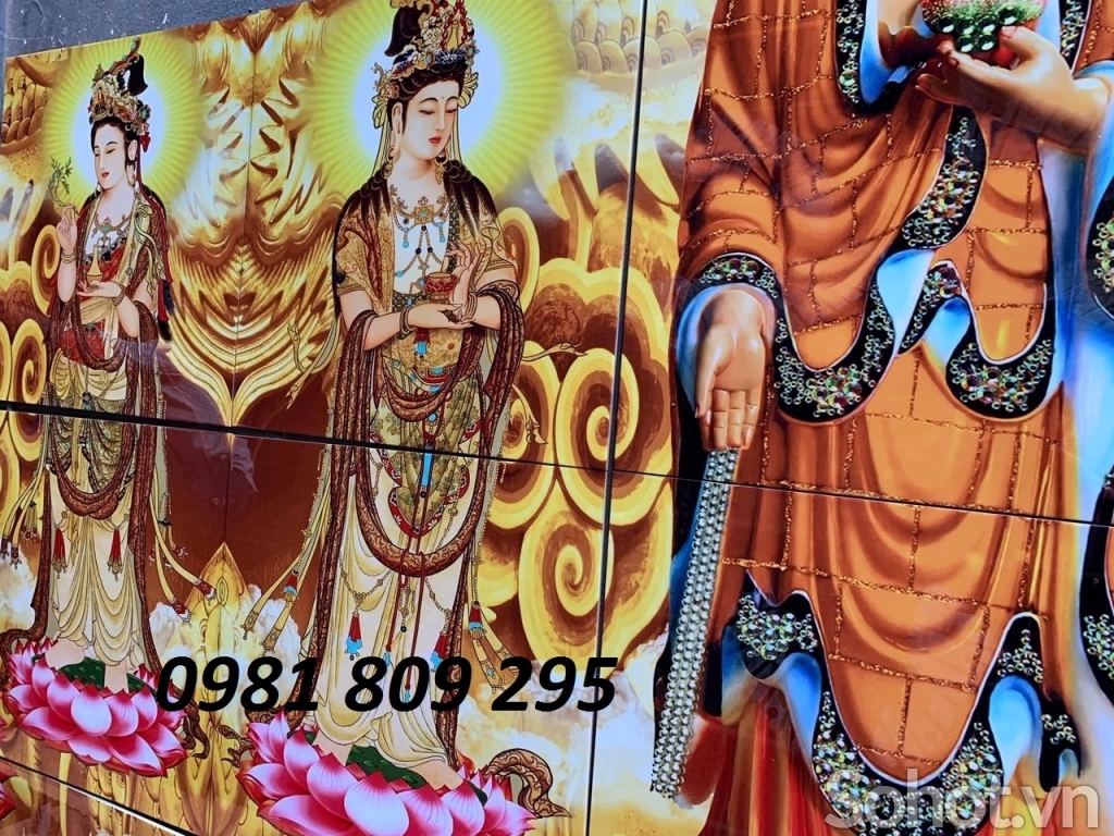 tranh gạch phật 3d ốp tường