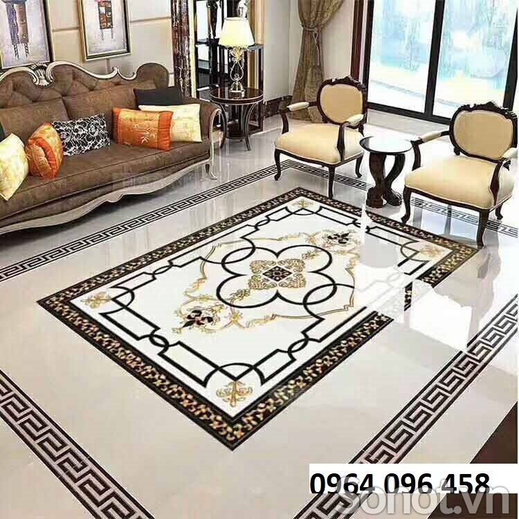 gạch thảm trang trí phòng khách - SXD22