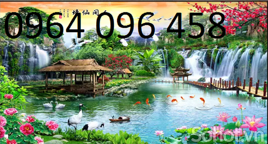tranh phong cảnh dán tường 3d - 73MD