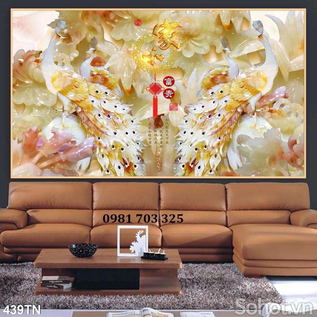 Tranh gạch sứ ngọc 3D đẹp