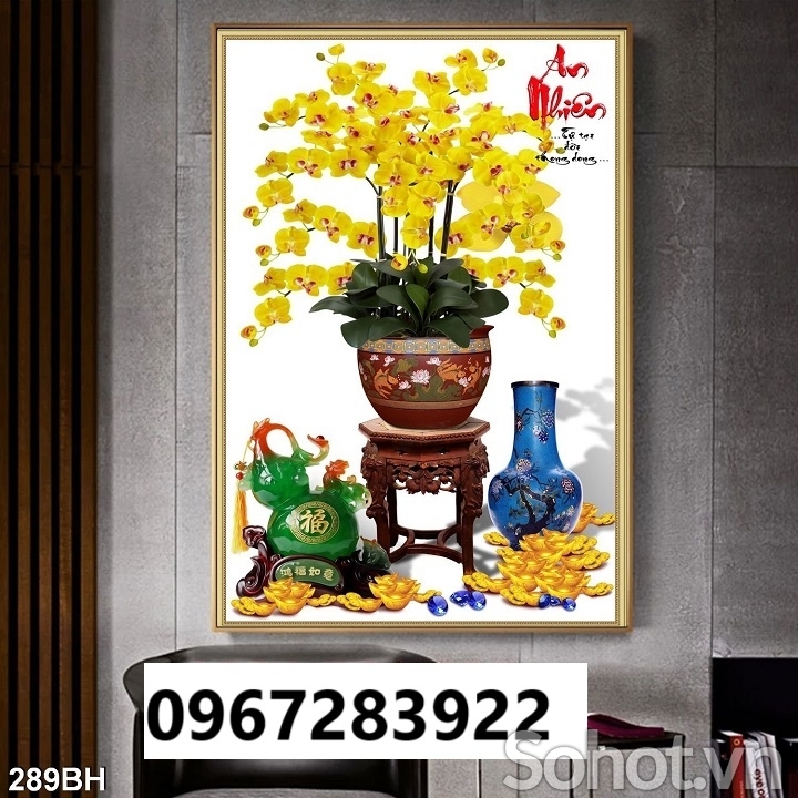 Gạch tranh 3D bình hoa gốm