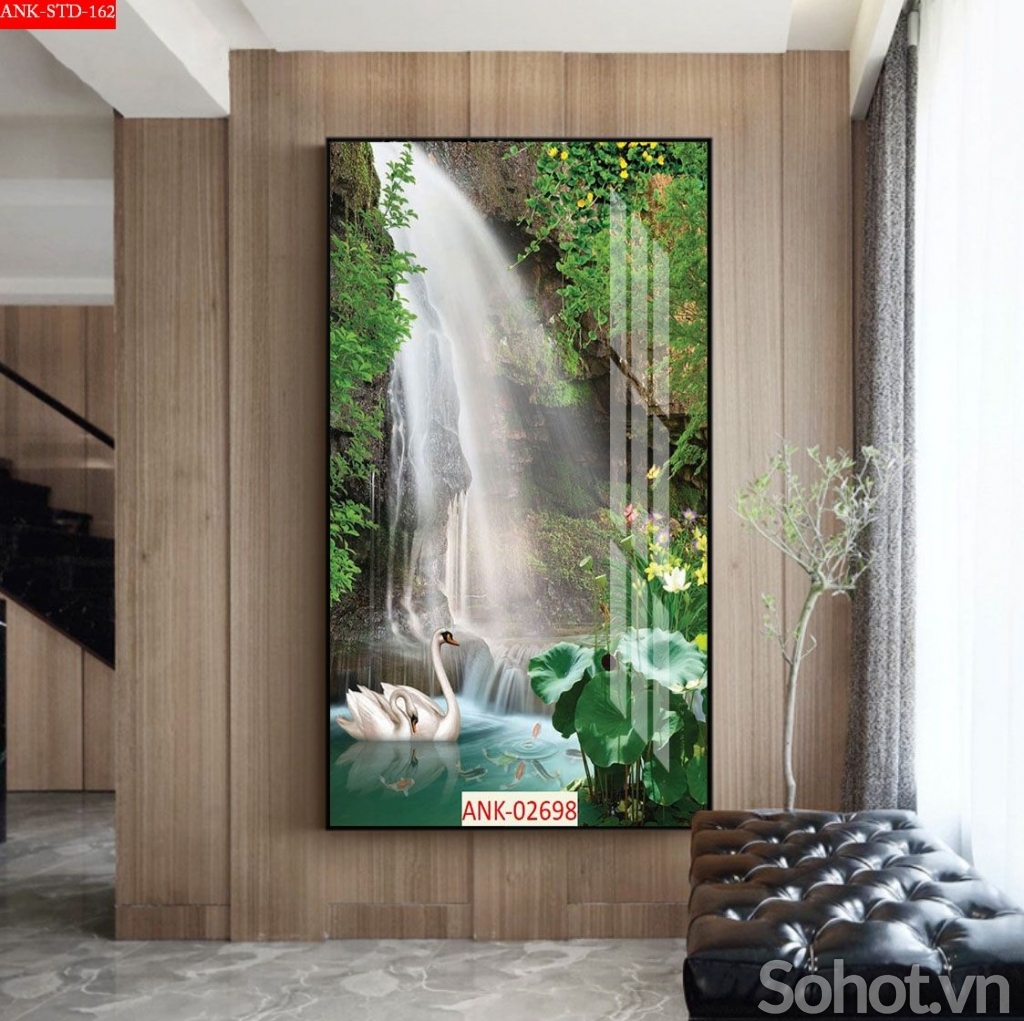 Tranh gạch 3d phong cảnh khổ đứng - NBV43