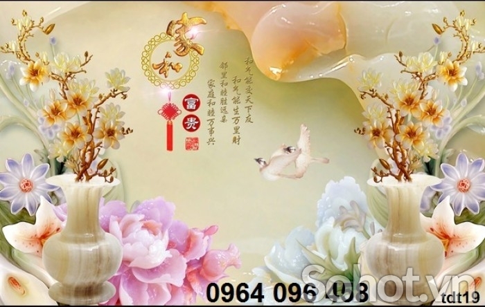 gạch tranh 3d trang trí phòng khách - 78DD
