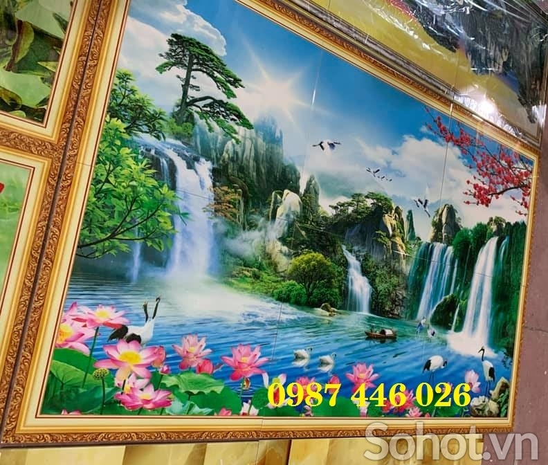 Gạch tranh phong cảnh 3d HP384