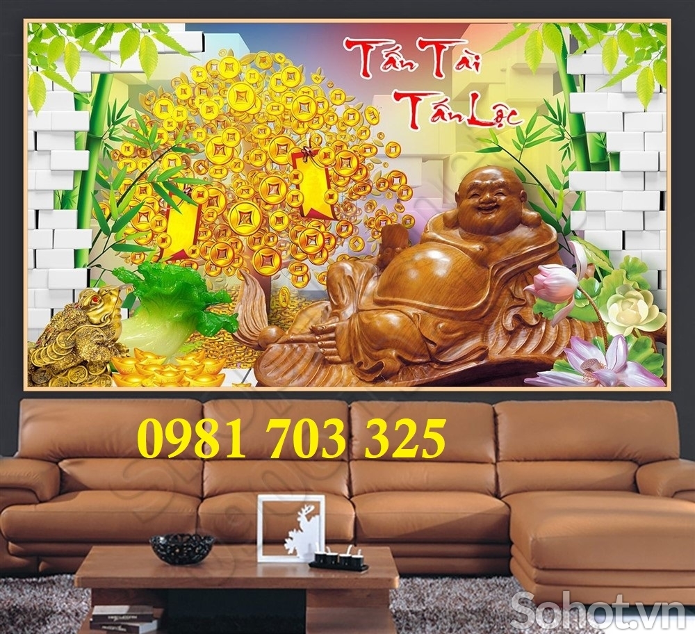 Gạch tranh tài lộc phú quý 3D