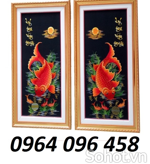 Tranh gạch 3d cá chép hóa rồng - 688VC