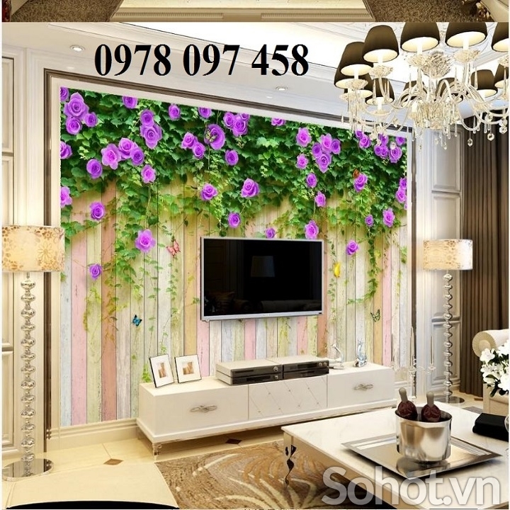 Tranh gạch phòng khách - phòng ngủ