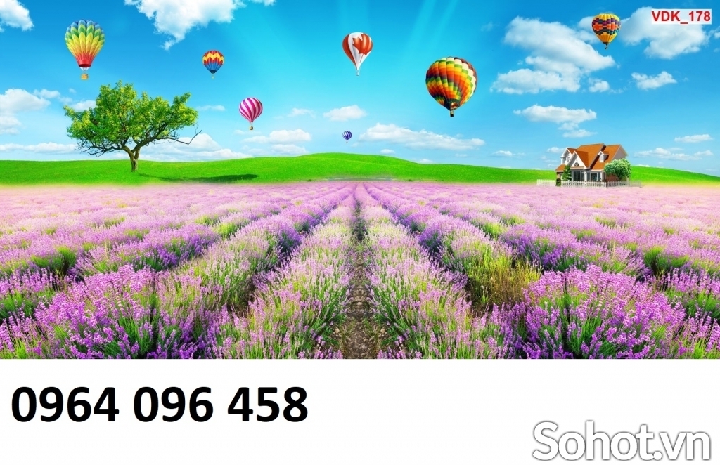 Tranh gạch 3d ốp tường tranh vườn hoa - CZX22