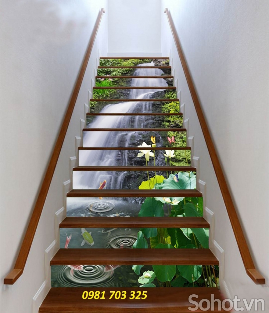 Tranh 3D cầu thang