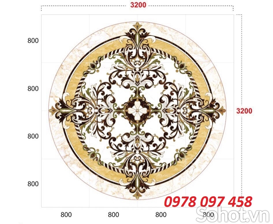 Thảm 3D - gạch men CNC