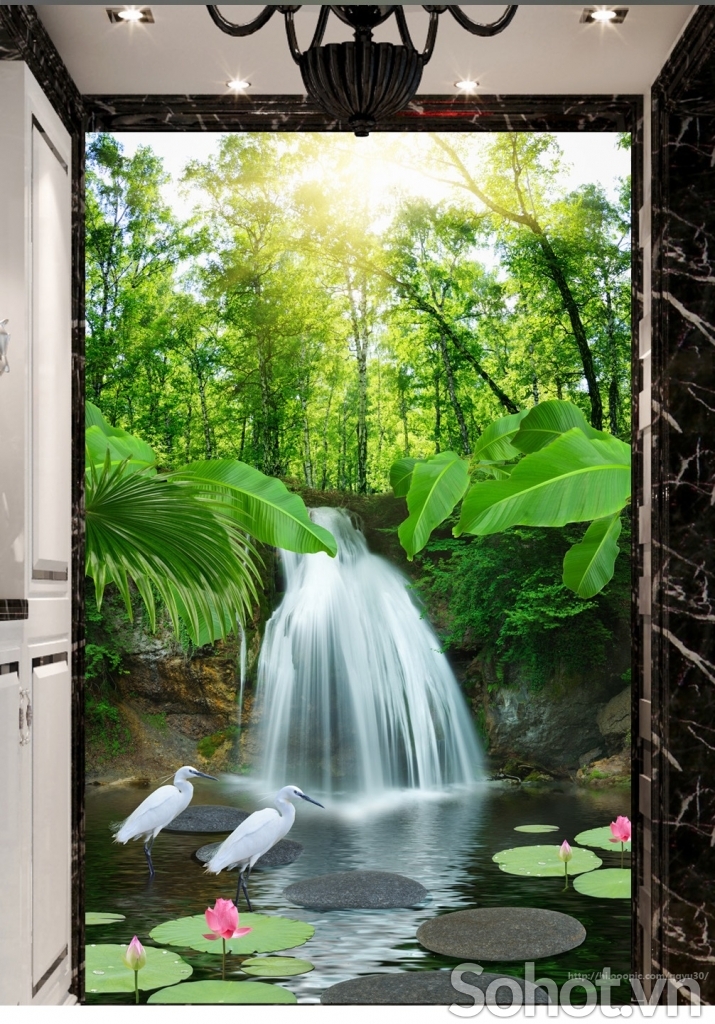 gạch tranh 3d khổ dọc - 78G