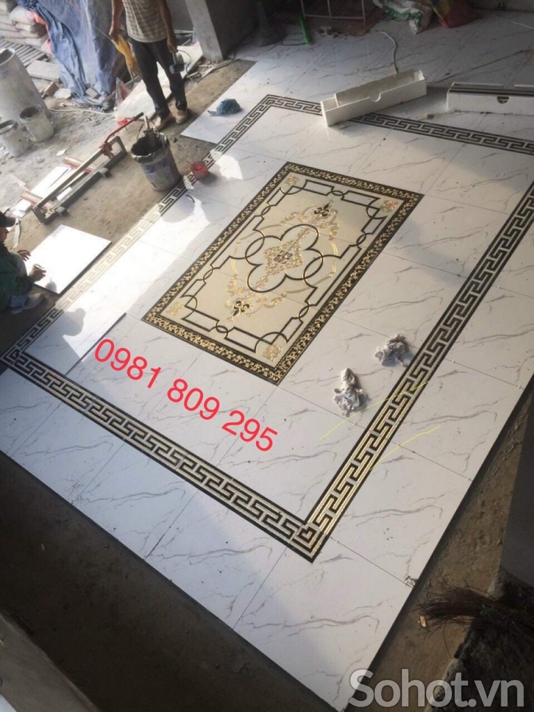 Gạch thảm , thảm lát nền nhà hoa văn đẹp ấn tượng Hp3658