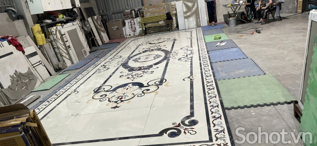Gạch sàn nhà mẫu cắt CNC
