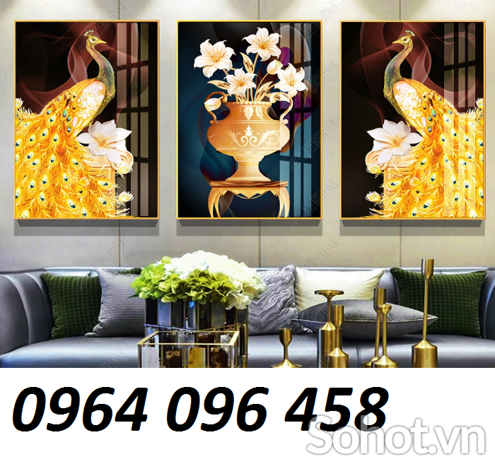 Tranh gạch 3d ốp tường phòng khách - phòng ngủ - FVC65