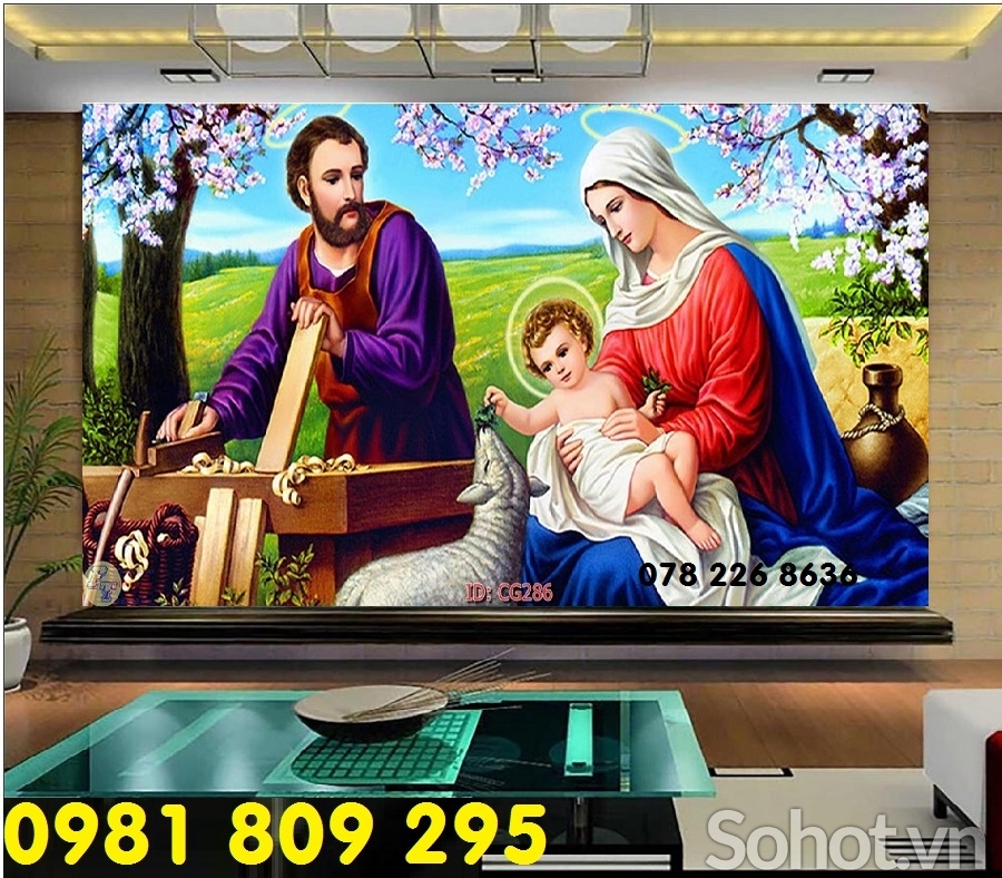 Gạch tranh 3d thiên chúa - tranh công giáo