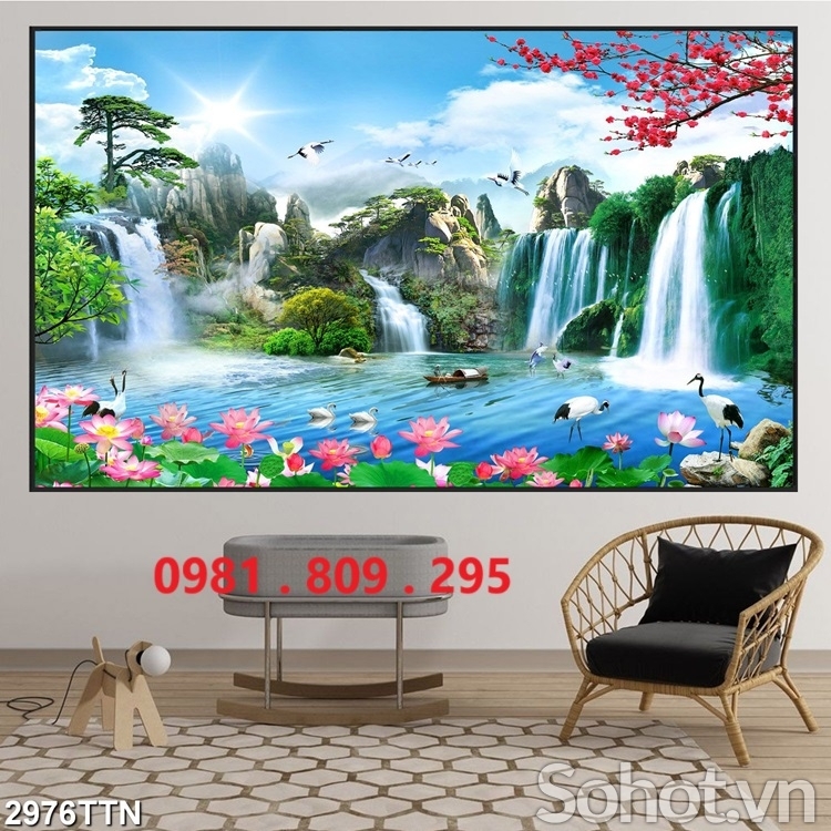 Gạch 3d phong cảnh , tranh gạch thiên nhiên