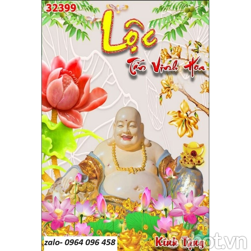 Tranh gạch 3d phật di lặc - SCX322