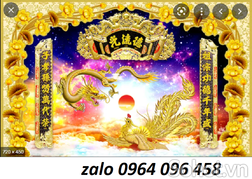 Tranh gạch 3d phòng thờ - NV544