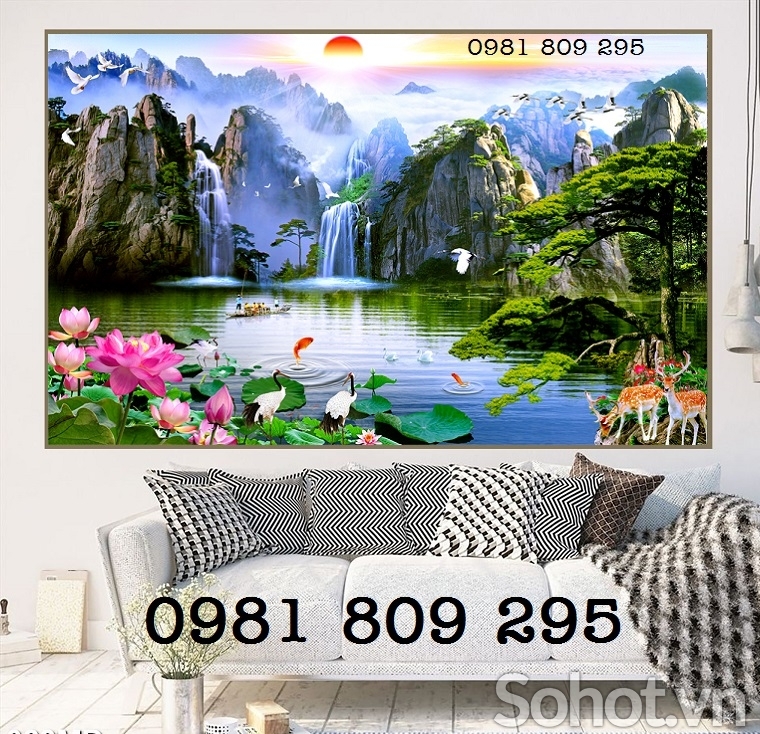 Tranh gạch men , gạch 3d HHF05