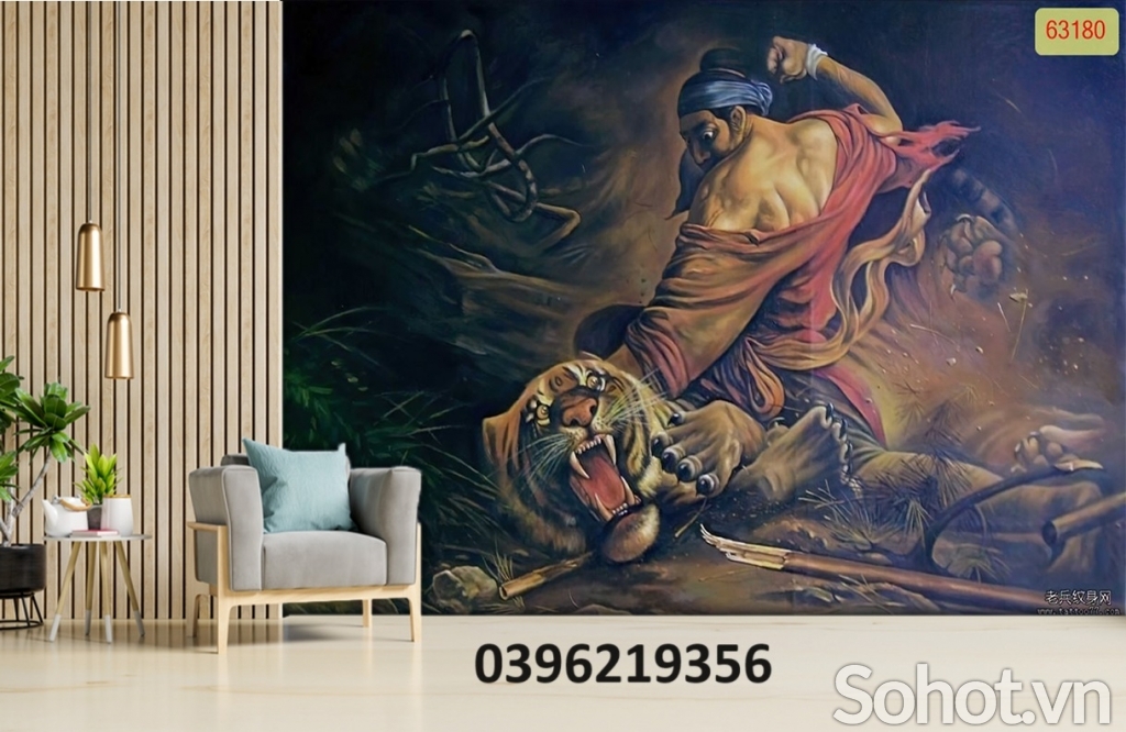 Tranh gạch hổ treo tường