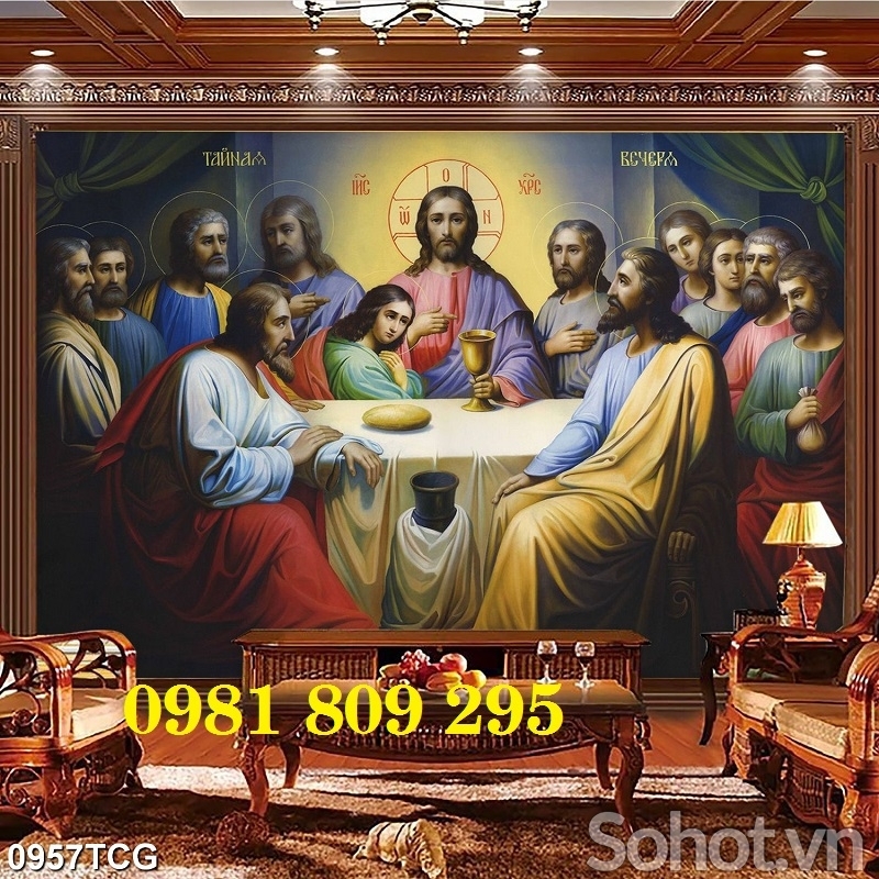Tranh gạch ốp tường - tranh công giáo