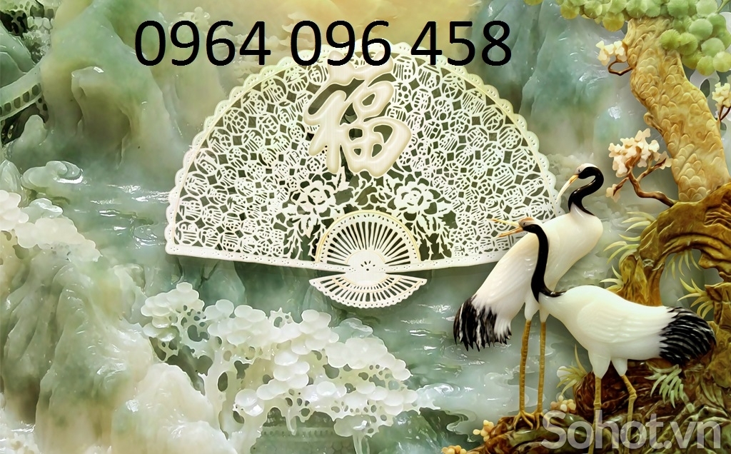 Mẫu tranh gạch 3d phong thủy phòng khách - KLL09