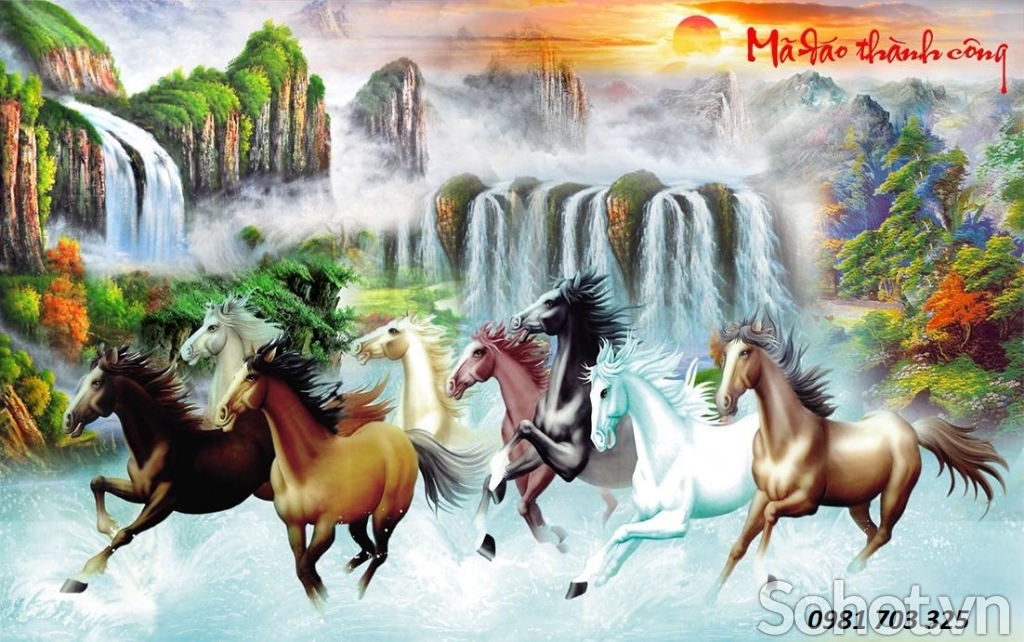 Tranh gạch mã đáo thành công