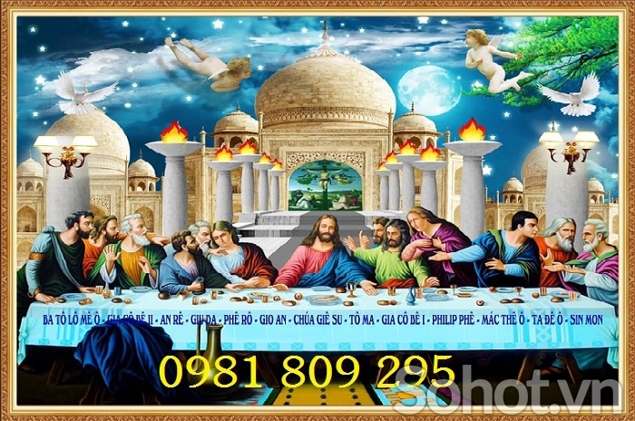 Tranh gạch ốp tường công giáo 12 tông đồ
