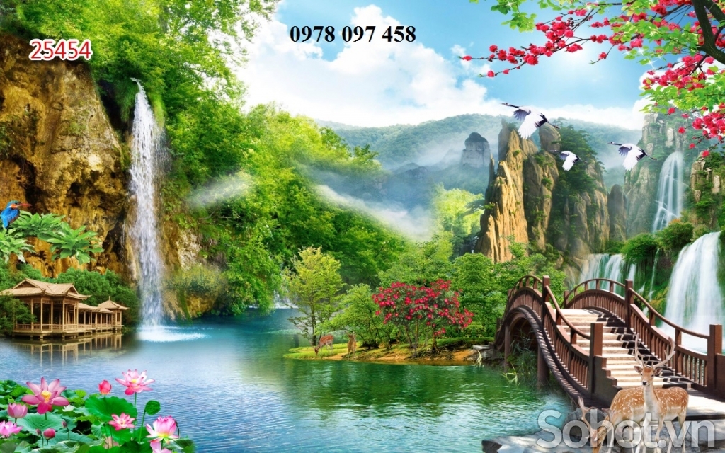 Tranh gạch - tranh phong cảnh