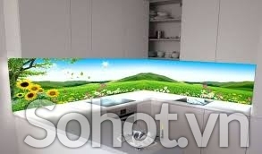 Tranh kính phòng bếp