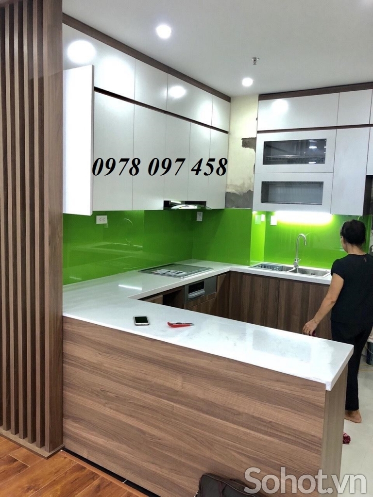 Tranh kính phòng bếp